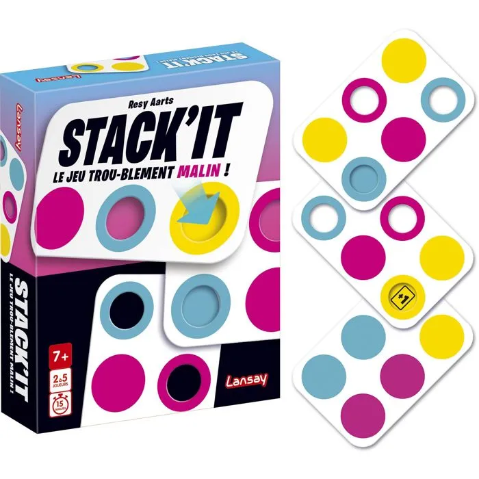 Lansay Stack'It Juego de Mesa Familiar Estrategia A partir de 7 años LAN3181860751503 Lansay Stack'It Juego de Mesa Familiar Estrategia A partir de 7 años LAN3181860751503