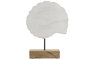 DKD Home Decor 7.5 x 38.5 x 29 cm Decoracion Mediterraneo Blanco Natural Mango Hierro Caracola