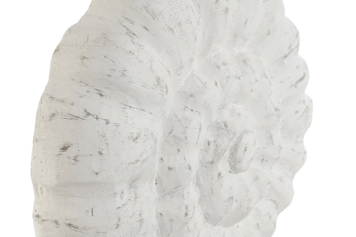 DKD Home Decor 7.5 x 38.5 x 29 cm Decoracion Mediterraneo Blanco Natural Mango Hierro Caracola
