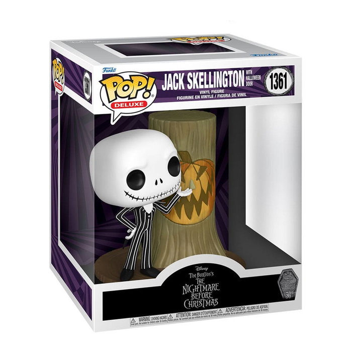 Funko Pop Deluxe Disney Pesadilla Antes de Navidad 30 Aniversario Jack con Halloween Town Puerta 72311