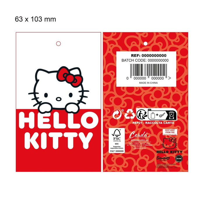 Cerdá Gorro Punto Christmas Hello Kitty Blanco Cerdá Gorro Punto Christmas Hello Kitty Blanco