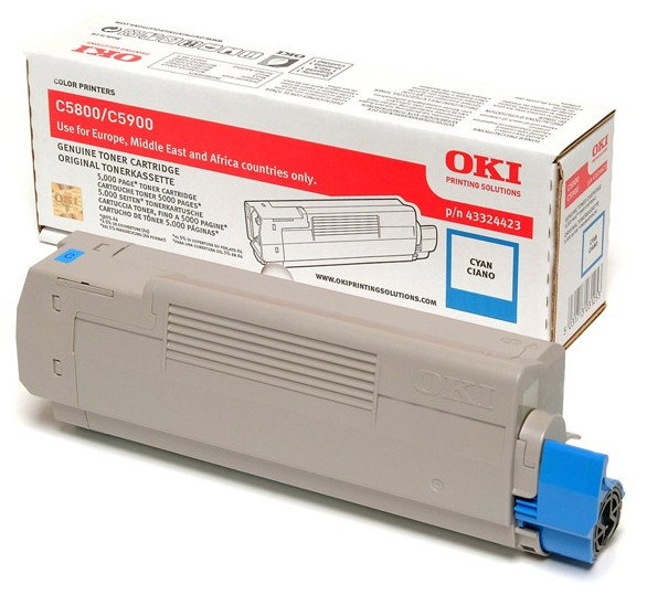 OKI Cartucho de Tóner Cian para C5550/C5800/C5900