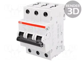 ABB S200M-D25 Interruptor magnetotérmico 3 polos 25A