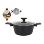 Cacerola Con Tapa MasterChef 28 cm 2,5 mm (4 Unidades)