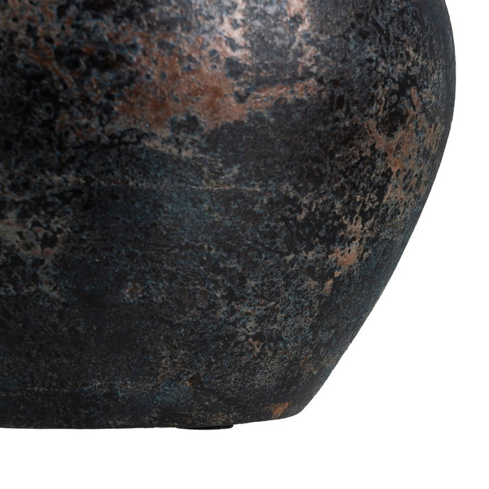 Jarrón Marrón Terracota Decoración 26 X 28 X 22 cm