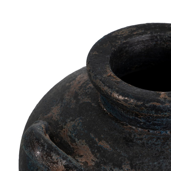 Jarrón Marrón Terracota Decoración 26 X 28 X 22 cm