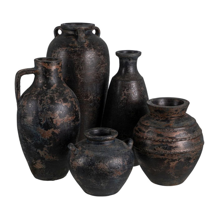 Ixia Jarrón Marrón Terracota Decoración 26 x 28 x 22 cm Ixia Jarrón Marrón Terracota Decoración 26 x 28 x 22 cm