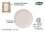 Algon Set 25 Platos Redondos de Cartón Blanco 22 cm (18 Unidades)