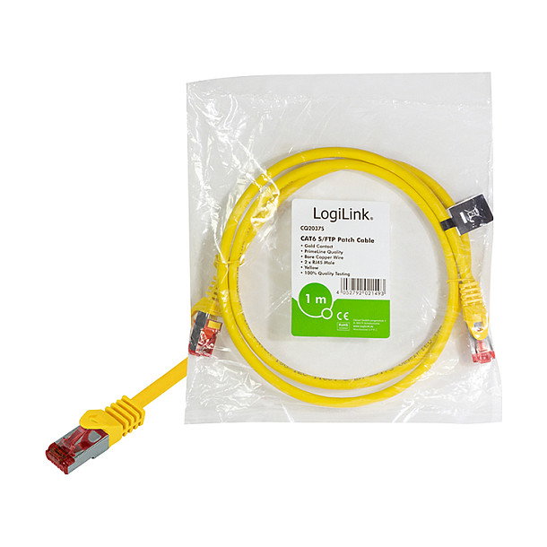 LogiLink Patch Cable Cat.6 S/FTP 1m amarillo