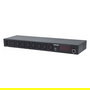 Intellinet PDU Rack 19" 1U 8 Puertos IEC C13 con Entrada C20, Monitoreo de Corriente Temperatura Humedad, Metal Negro, IEC320 C20, 90-240V 20A, CE UL FCC