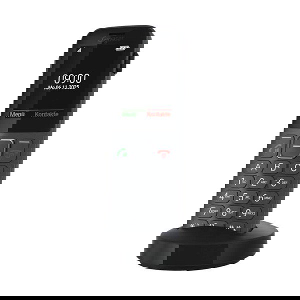 Gigaset Comfort 600 SIM - Teléfono móvil de barra con 4G, pantalla 2.4", Bluetooth 5.0, batería 1000 mAh extraíble, color negro y gris