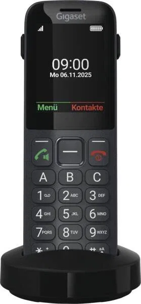 Gigaset Comfort 600 SIM Negro, Gris