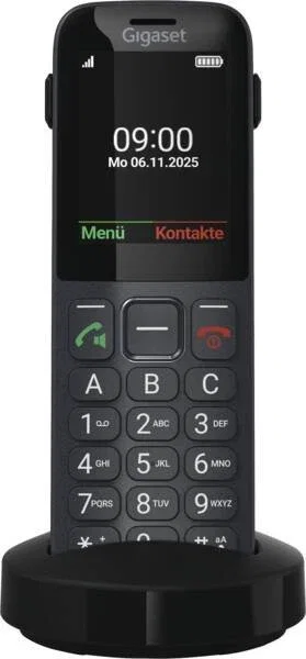 Gigaset Comfort 600 SIM Negro, Gris