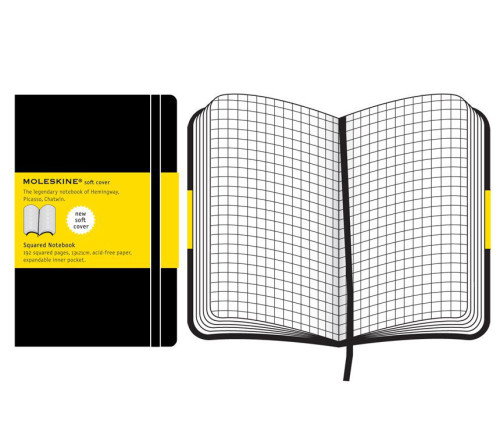 Moleskine Cuaderno Classic Tapa Blanda Cuadriculado Negro 13x21cm Moleskine Cuaderno Classic Tapa Blanda Cuadriculado Negro 13x21cm