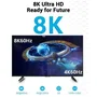 Vention Cable HDMI 2.1 8K Macho-Macho 1m Negro - Compatible con 4K/120Hz, 8K/60Hz, eARC, HDR, 48Gbps