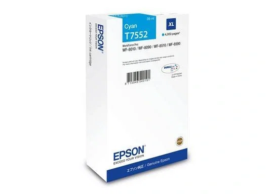 Epson T7552 XL Cian Cartucho de Tinta C13T75524N Original
