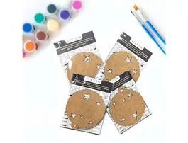 Wondee Kit para colorear vintiun christmas balls figuras de madera sostenible para pintar y decorar, juego creativo para niños