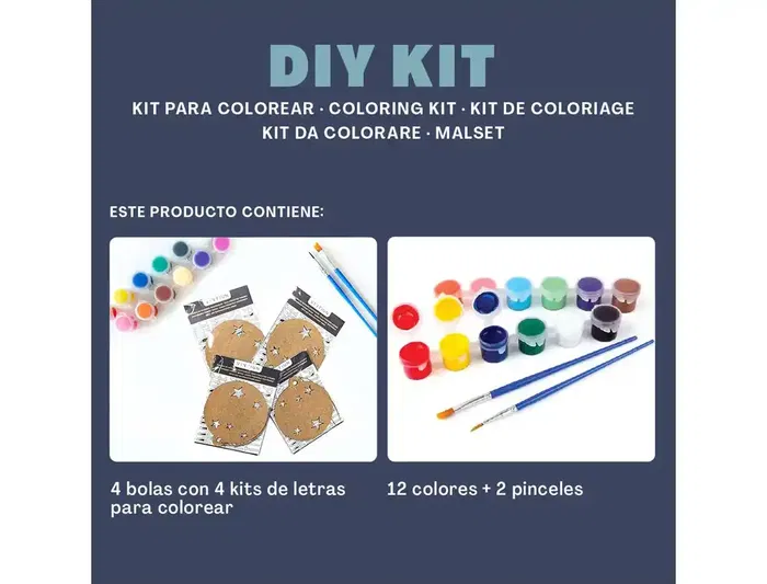 Wondee Kit para colorear vintiun christmas balls figuras de madera sostenible para pintar y decorar, juego creativo para niños