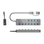 Aisens Hub USB 3.1 Gen1 con 8 Puertos y Botones Independientes, Gris