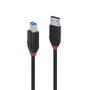 Lindy Cable USB 3.2 Gen 1 Activo Slim 10m USB A a USB B Negro