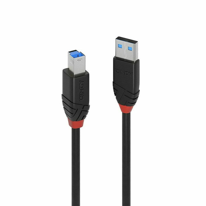 Lindy Cable USB 3.2 Gen 1 Activo Slim 10m USB A a USB B Negro
