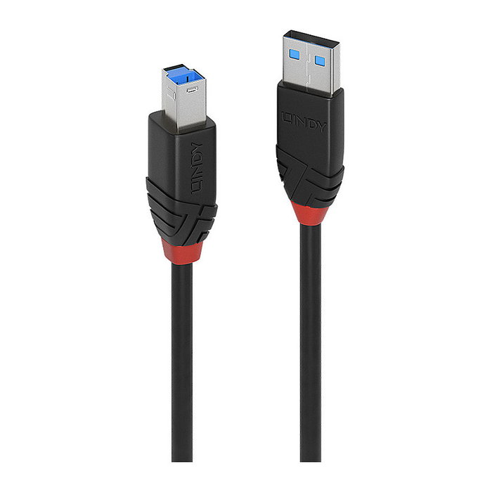 Lindy Cable USB 3.2 Gen 1 Activo Slim 10m USB A a USB B Negro
