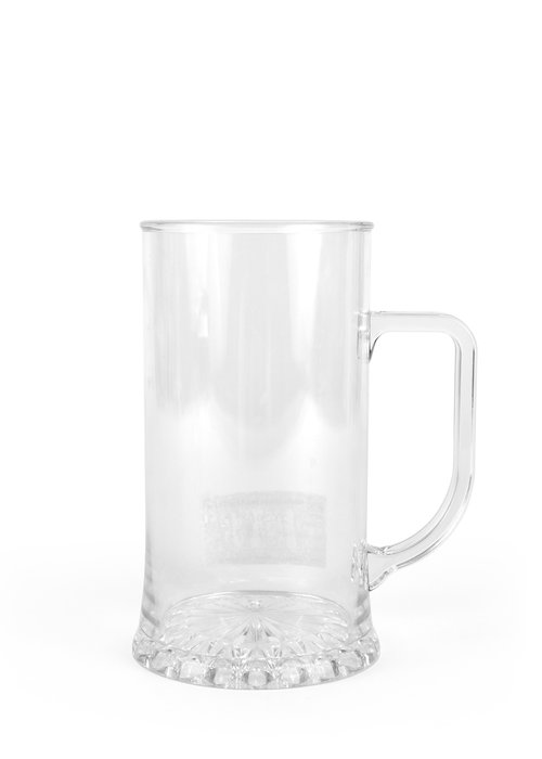 La Mediterranea Jarra Cerveza 600 ml. Dimensiones: 9,3 cm (ancho) x 15,3 cm (alto) x 8,2 cm (largo). (24 Unidades)