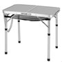 Aktive Mesa plegable camping maletín antideslizante beige con red auxiliar
