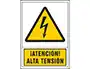 Syssa Señal Advertencia ATENCION! Alta Tension PVC 245x345 mm