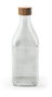 La Mediterranea Botella de Vidrio Cuadrada con Tapa de Metal Wood 1L (Pack de 24)移