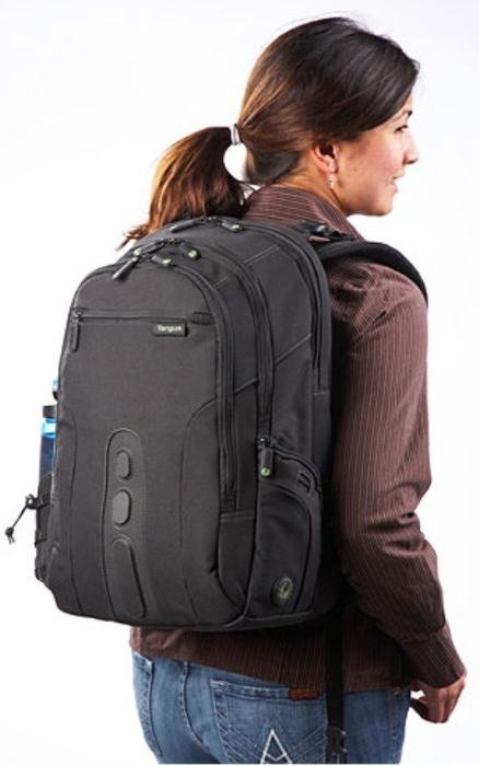 Targus EcoSpruce Mochila para Portátil 15.6 Pulgadas / 39.6cm, Ecológica de Poliéster Reciclado, Impermeable, Negra Targus EcoSpruce Mochila para Portátil 15.6 Pulgadas / 39.6cm, Ecológica de Poliéster Reciclado, Impermeable, Negra