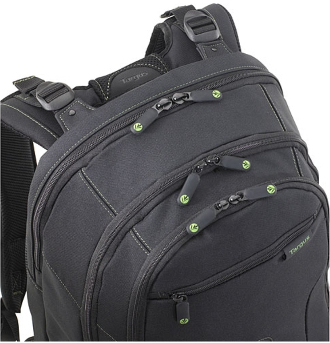 Targus EcoSpruce Mochila para Portátil 15.6 Pulgadas / 39.6cm, Ecológica de Poliéster Reciclado, Impermeable, Negra Targus EcoSpruce Mochila para Portátil 15.6 Pulgadas / 39.6cm, Ecológica de Poliéster Reciclado, Impermeable, Negra