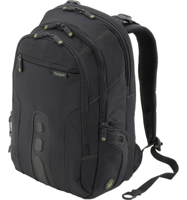 Targus EcoSpruce Mochila para Portátil 15.6 Pulgadas / 39.6cm, Ecológica de Poliéster Reciclado, Impermeable, Negra Targus EcoSpruce Mochila para Portátil 15.6 Pulgadas / 39.6cm, Ecológica de Poliéster Reciclado, Impermeable, Negra