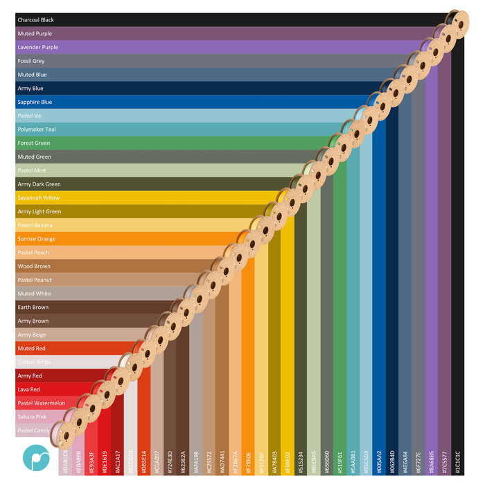 Polmask Filamento PLA 1.75mm Color Lavanda Púrpura 1 kg