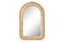 DKD Home Decor Espejo de Ratán y Cristal Natural
