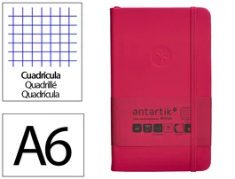 Antartik Cuaderno Antartik Notes Tapa Dura A6 Hojas Cuadricula Burdeos