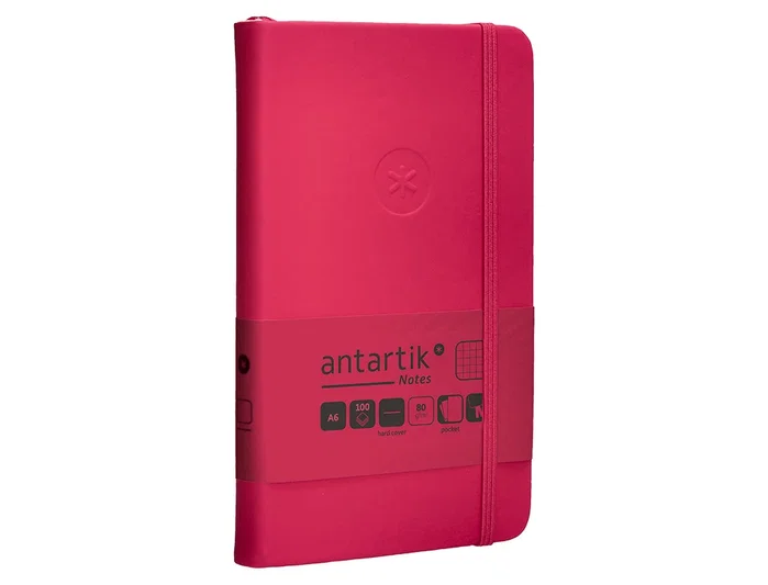 Antartik Cuaderno Antartik Notes Tapa Dura A6 Hojas Cuadricula Burdeos