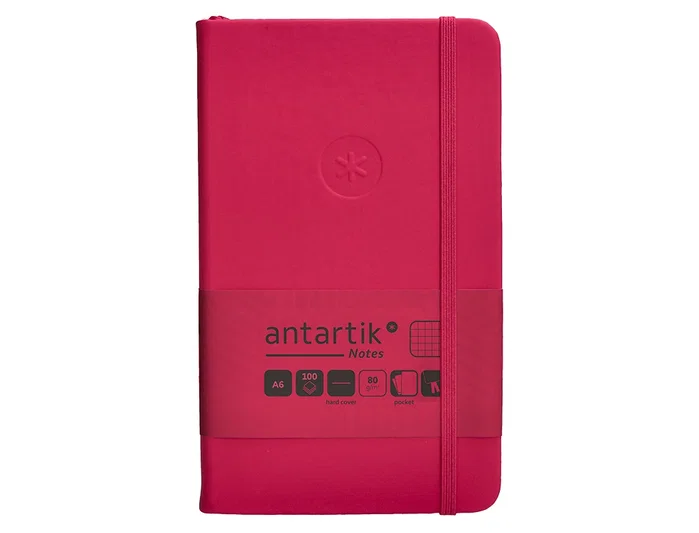Antartik Cuaderno Antartik Notes Tapa Dura A6 Hojas Cuadricula Burdeos