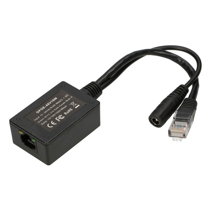 Extralink PoE Inverter 1 Port 1000Mb/s 10-30V a 48V Output Extralink PoE Inverter 1 Port 1000Mb/s 10-30V a 48V Output