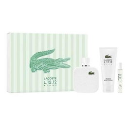 Lacoste Set Eau L12.12 Blanc Eau de Toilette 100ml con Gel Ducha y Miniatura