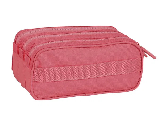 Safta Portatodo Triple Big Safta Basic Rosa 21,5x10x8cm