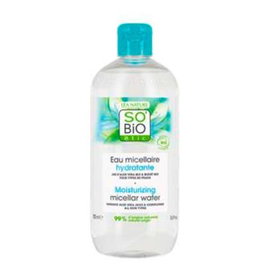 SO'BIO ETIC Agua Micelar Hidratante Aloe 550 Ml con Aloe Vera para Todo Tipo de Piel Vegano Certificado Natural