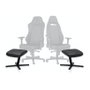 Noblechairs Fußstütze 2 Reposapiés en cuero auténtico Negro
