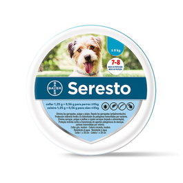 Elanco Seresto Collar Antiparasitario para Perros hasta 8 kg, 38 cm de Longitud, 1.25 g