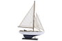 DKD Home Decor Barco de Madera Azul Marino y Blanco