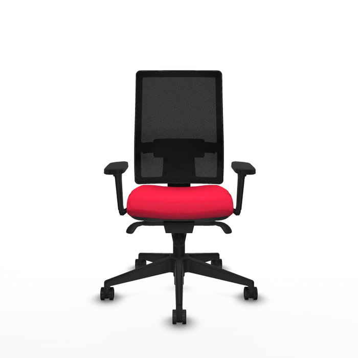 PIQUERAS Y CRESPO Silla de oficina Horna Rojo/Negro con mecanismo Sincro PIQUERAS Y CRESPO Silla de oficina Horna Rojo/Negro con mecanismo Sincro