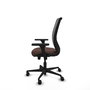 PIQUERAS Y CRESPO Silla de oficina Zulema Marrón oscuro y Gris