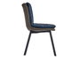 Giftdecor Sillón Azul con Respaldo de Botones y Borde Gris 62 x 85 x 47 cm (Set de 2)