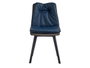 Giftdecor Sillón Azul con Respaldo de Botones y Borde Gris 62 x 85 x 47 cm (Set de 2)