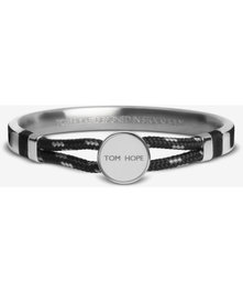 Tom Hope Pulsera Hybrid 1 SS Bangle string Gun L Gris L